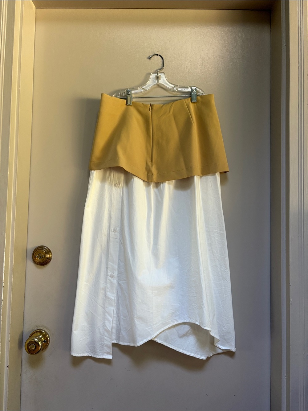 Maeve by Anthropologie "Layered Shirttail Midi Skirt